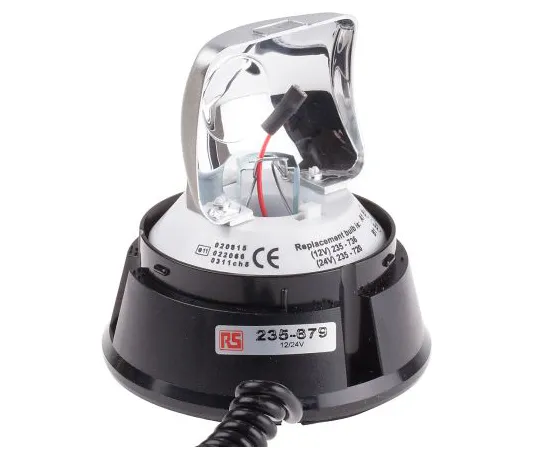 63-6600-40 RS PRO Incandescent Beacon, 12 V dc, 24 V dc, Rotating, Surface Mount 235-679