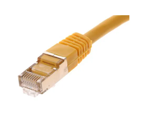 63-6637-41 RS PRO Yellow Cat6 Cable, S/FTP, Male RJ45/Male RJ45, Terminated, 2m 411-201