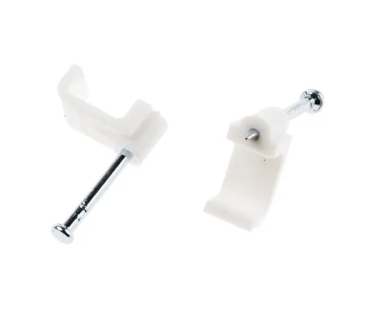 63-6599-74 RS PRO Cable Clip White Nail PE Rectangular Cable Clip 233-607
