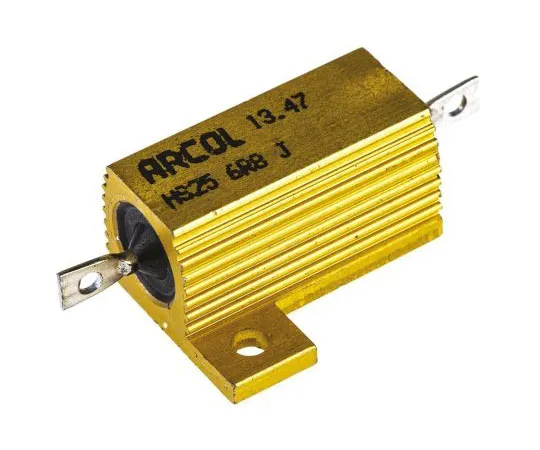 63-7349-40 Arcol HS25 Series Aluminium Ho***d Axial Wire Wound Panel Mount Resistor, 6.8Ω ±5% 25W HS25 6R8 J