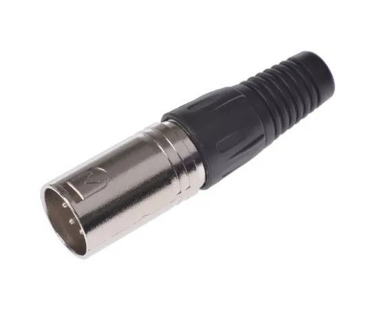 63-6653-90 RS PRO Cable Mount XLR Connector, Male, 250 V ac, 4 Way, Silver Plating 457-908