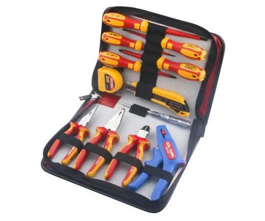 63-6979-23 RS Pro 12 Piece Insulated Pliers and Screwdriver Set 125-3100