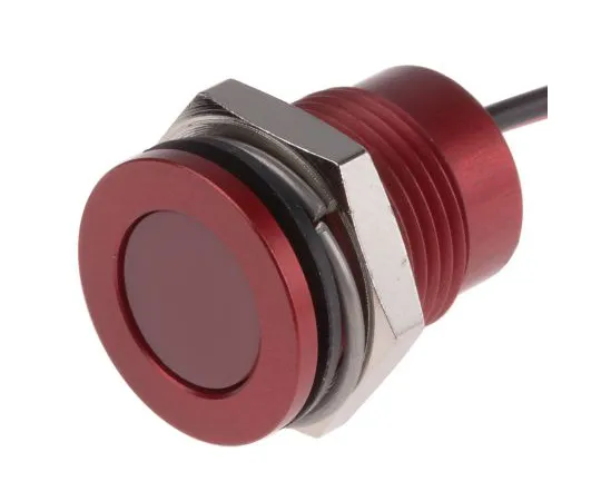 63-6780-56 RS PRO Red Indicator, 24 V dc, 14mm Mounting Hole Size, Lead Wires Termination, IP67 111-6569