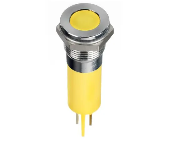 63-7039-80 RS PRO Yellow Indicator, 24 V dc, 14mm Mounting Hole Size, Faston, Solder Lug Termination, IP67 134-5554