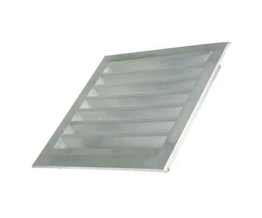63-6646-23 Silver Aluminium Louvre, 351 x 351mm 432-801