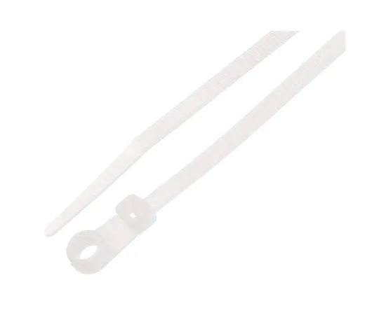 63-6711-37 RS PRO Natural Cable Tie Nylon Screw Mount, 221.3mm x 4.2 mm 601-091