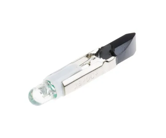 63-6581-72 LED Reflector Bulb, Telephone Slide, Green, Single Chip, 5.5mm dia., 28V ac/dc 204-243