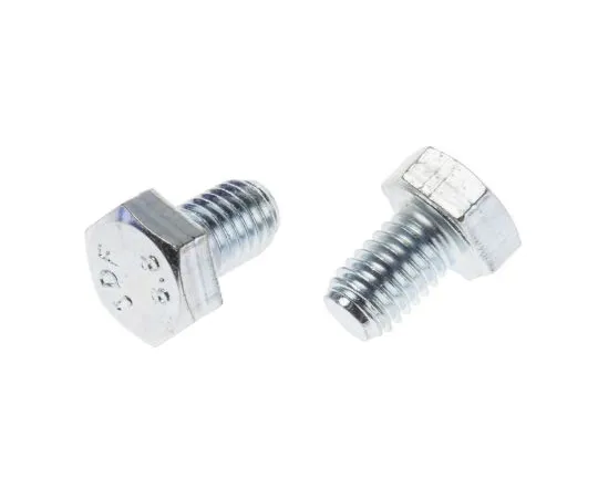 63-6695-64 Zinc plated & clear Passivated Steel Hex M8 x 12mm Set Screw 527-482