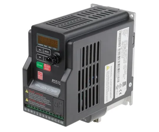 63-6831-85 RS PRO Inverter Drive, 1-Phase In, 0.01 → 599Hz Out, 0.75 kW, 230 V ac, 11 A 122-3411