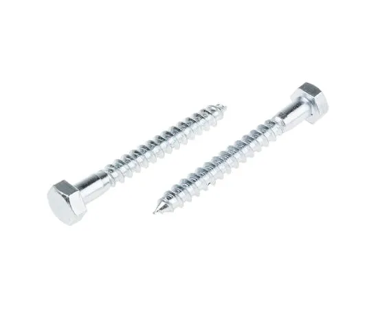 63-6732-88 RS PRO Hex Coach Screw, Steel Bright Zinc Plated, 8mm x 70mm 825-001