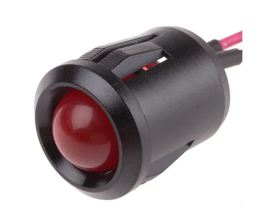 63-6585-31 RS PRO Red Flashing LED Indicator, 24 V dc, 14mm Mounting Hole Size, Lead Wires Termination 208-706