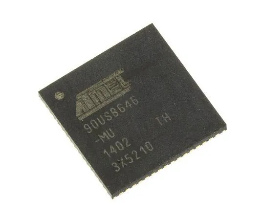 63-7014-45 Microchip Technology AT90USB646-MU, 8bit AVR Microcontroller, 16MHz, 64 kB Flash, 64-Pin QFN AT90USB646-MU