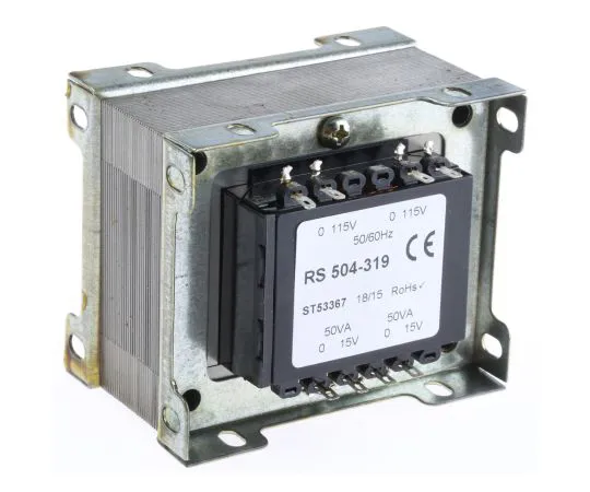 63-6680-26 RS PRO 100VA 2 Output Chassis Mounting Transformer, 15V ac 504-319