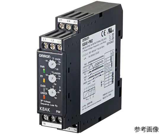 62-4581-50 K8AK monitoring relay for overcurrent/out of phase/antiphase/out of current detection K8AK-PM1