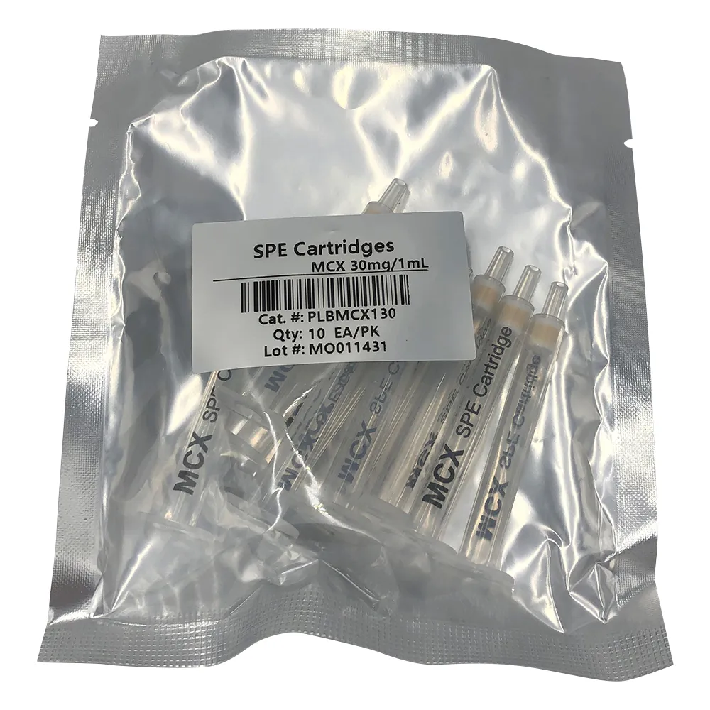 4-3044-01　［Discontinued］Solid-phase Extraction Column (Polymer based ion exchange solid phase ACX) 30 mg/1 mL 100pcs　MCX30-1