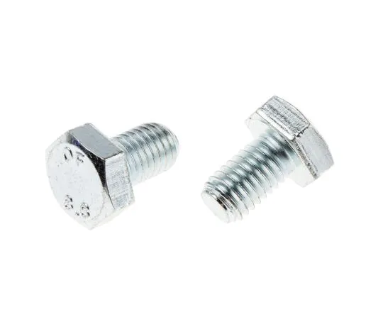 63-6695-68 Clear Passivated, Zinc Steel Hex M10 x 16mm Set Screw 527-555