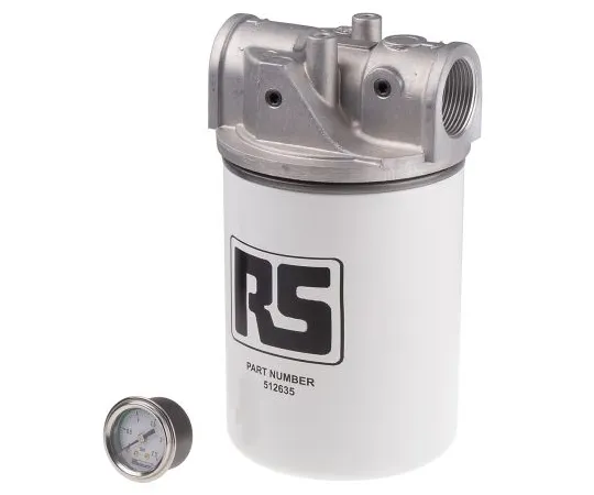 63-6687-91 RS PRO Hydraulic Spin-On Filter Can, 10μm, 95L/min 1-1/4 in 512-578