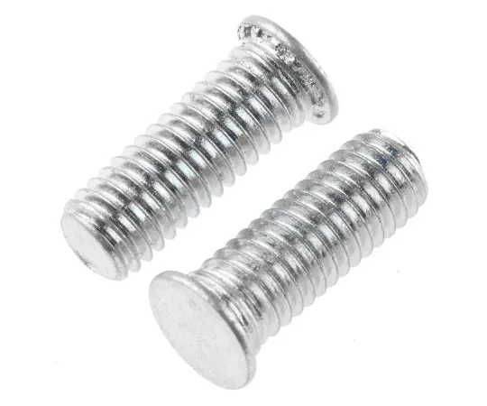 63-6733-36 RS PRO Steel Zinc plated & clear Passivated Self Clinching Stud, M5, length-14mm 827-401