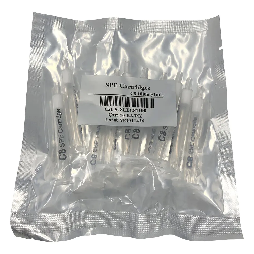 4-3051-01　［Discontinued］Solid-phase Extraction Column (Silica Gel Base C8) 100 mg/1 mL 100pcs　C8-100-1