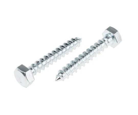 63-6732-85 RS PRO Hex Coach Screw, Steel Bright Zinc Plated, 8mm x 50mm 824-963
