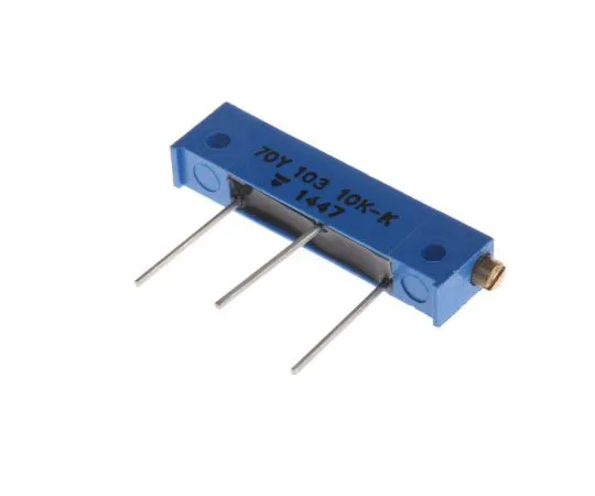 63-7351-39 10kΩ Through Hole Trimmer Potentiometer 1W Side Adjust Vishay 70Y Series M70Y103KB25