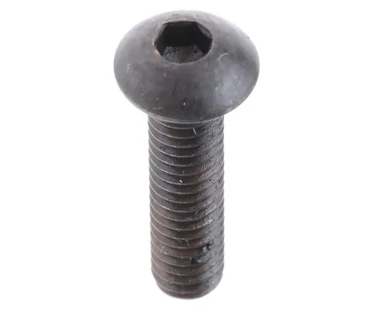 63-6612-69 RS PRO M4 x 16mm Hex Socket Button Screw Black, Self-Colour Steel 281-243