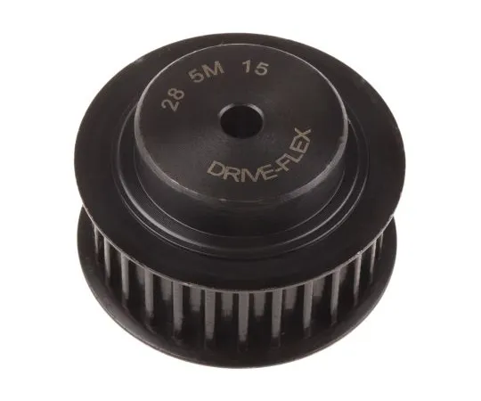 63-6574-53 RS PRO Timing Belt Pulley, Steel 15mm Belt Width x 5mm Pitch, 28 Tooth 184-498