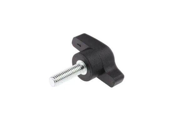 63-6666-66 RS PRO Black Wing Clamping Knob, M6 478-444