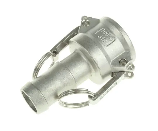 63-6616-59 Straight Male Hose Coupling 1in Part C Cam & Groove Coupler, Stainless Steel 307-213