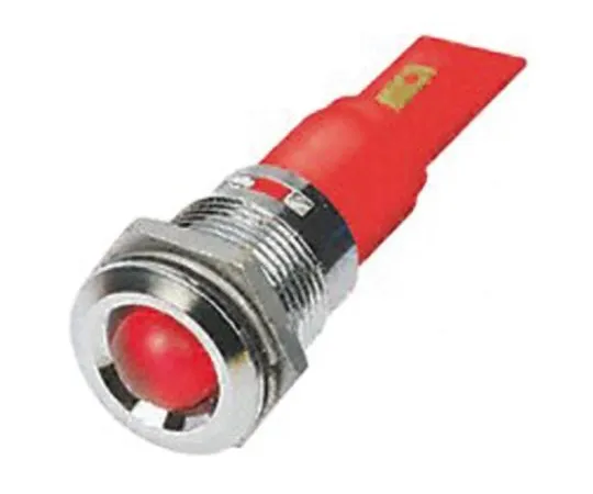 63-6584-64 RS PRO Red Indicator, 110 V ac, 22mm Mounting Hole Size, Solder Tab Termination 208-043