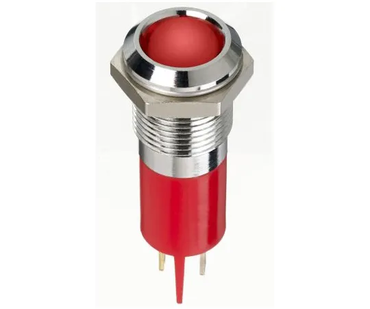 63-7039-70 RS PRO Red Indicator, 12 V dc, 14mm Mounting Hole Size, Faston, Solder Lug Termination, IP67 134-5543