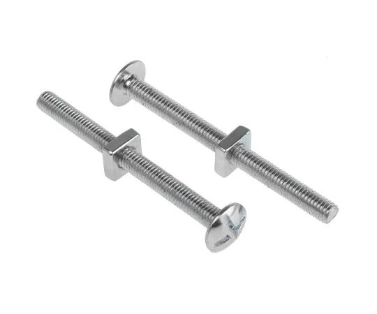 63-6611-23 Bright Zinc Plated Steel Roofing Bolt, M6 x 70mm 277-676