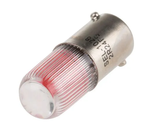63-6588-07 LED Reflector Bulb, BA9s, Red, Multichip, 11mm dia., 24V dc 212-317