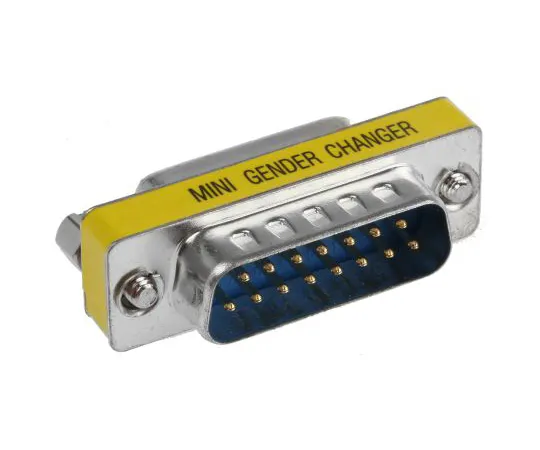 63-6733-88 RS PRO D Sub Adapter Male 15 Way D-Sub to Female 15 Way D-Sub 828-268