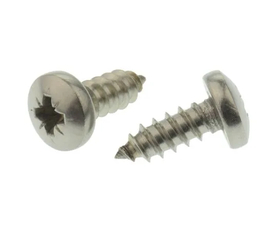 63-6694-02 RS PRO Plain Stainless Steel Pan Head Self Tapping Screw, N°No. 10 x 1/2in Long 13mm Long 521-658