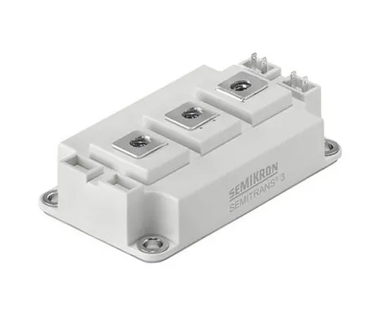 63-6973-45 Semikron SKM400GB12E4, SEMITRANS3 , N-Channel Dual IGBT Transistor Module, 616 A max, 1200 V, Screw Mount SKM400GB12E4