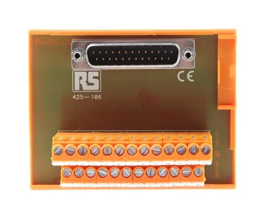 63-6643-94 RS PRO, 25 Pole D-sub Connector, Male Interface Module, DIN Rail Mount 425-106