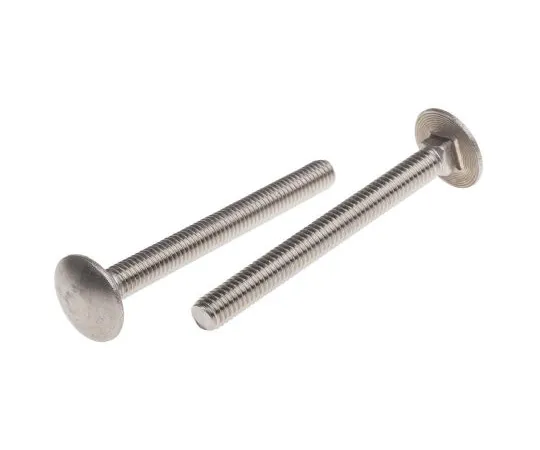 63-6833-55 Plain Stainless Steel Coach Bolt, M6 x 60mm 122-4423