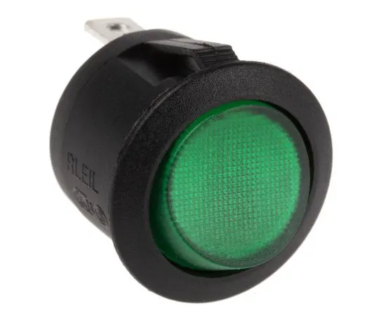 63-6609-12 RS PRO Illuminated Single Pole Single Throw (SPST), Latching Rocker Switch Panel Mount 273-312