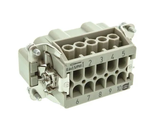 63-6785-17 Male Insert Han E Series Male 10 Pole 16 A 500 V 10 B 09330102601