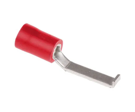 63-6698-67 RS PRO Hooked Insulated Crimp Blade Terminal 17.1mm Blade Length, 0.5mm² to 1.5mm², 22AWG to 16AWG, Red 534-373