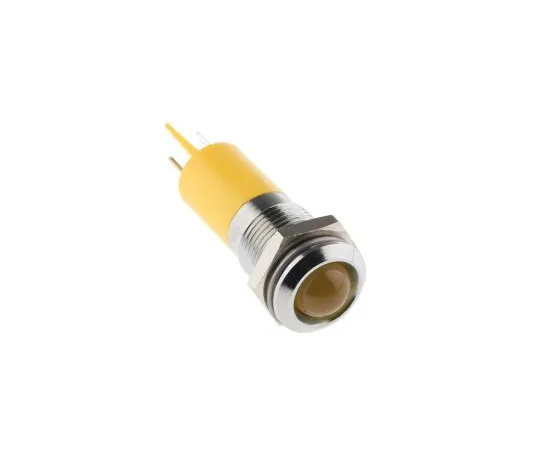 63-6584-53 RS PRO Yellow Indicator, 24 V dc, 14mm Mounting Hole Size, Solder Tab Termination 207-882