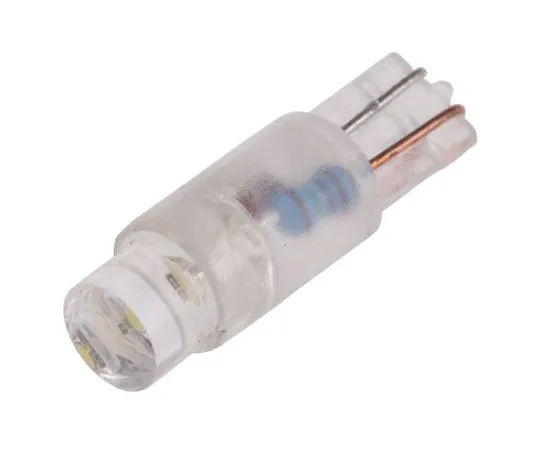 63-6586-95 LED Reflector Bulb, Wedge, White, Single Chip, 5.75mm dia., 28V dc 210-800