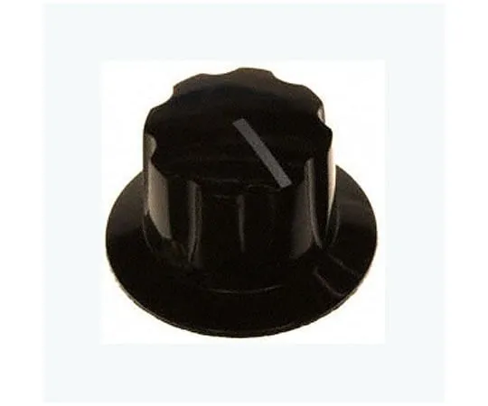 63-7000-06 Arcol Ohmite Black Aluminium Rheostat Knob, For , For G/H/J/K/L Model, 1/4 in Shaft Dia. 5150E