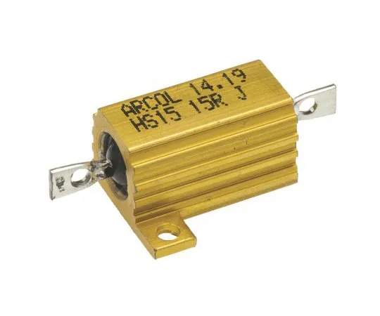63-7349-31 Arcol HS15 Series Aluminium Ho***d Axial Wire Wound Panel Mount Resistor, 15Ω ±5% 15W HS15 15R J