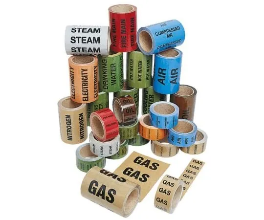 63-6720-12 RS PRO Green PP, Vinyl Pipe Marking Tape, text Mains Water, Dim. W 150mm x L 33m 711-536