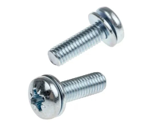 63-6611-93 RS PRO M5 x 16mm Zinc Plated Steel Pan Head Sems Screw, Spring Washer 279-240