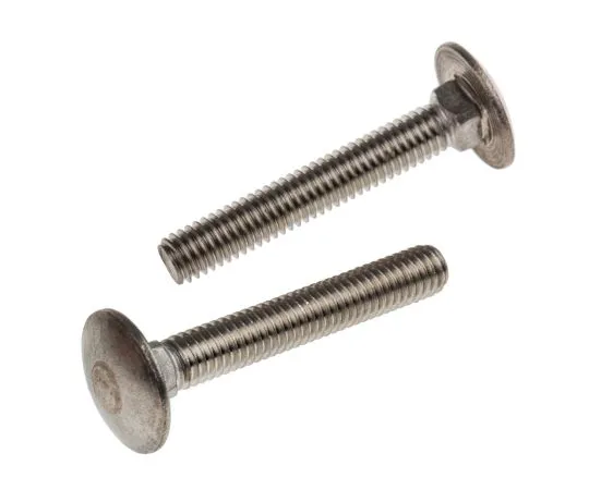 63-6833-53 Plain Stainless Steel Coach Bolt, M6 x 40mm 122-4421