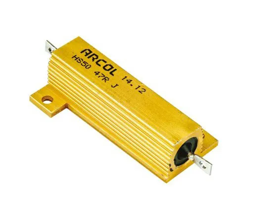 63-7348-81 Arcol HS50 Series Aluminium Ho***d Axial Wire Wound Panel Mount Resistor, 47Ω ±5% 50W HS50 47R J