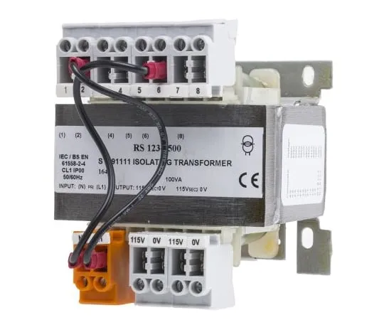 63-6883-39 RS PRO 100VA DIN Rail & Panel Mount Transformer, 208 V ac, 230 V ac, 380 V ac, 400 V ac, 415 V ac, 440 V ac, 460 V ac, 123-2500